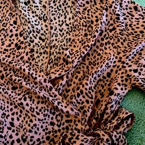 Mi Ami wrap tie blouse. Like new. Size Large